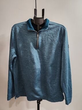 Greg Norman Collection Teal Quarter-Zip Pullover